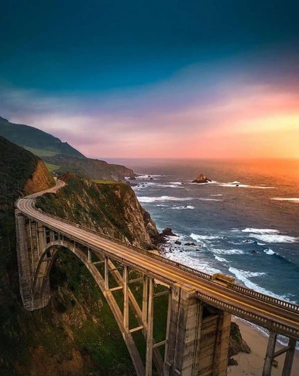 Bixby Creek Bridge on the Big Sur coast