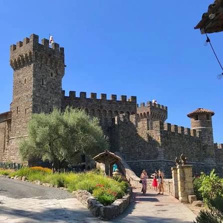 Castello di Amorosa, the castle winery above Calistoga