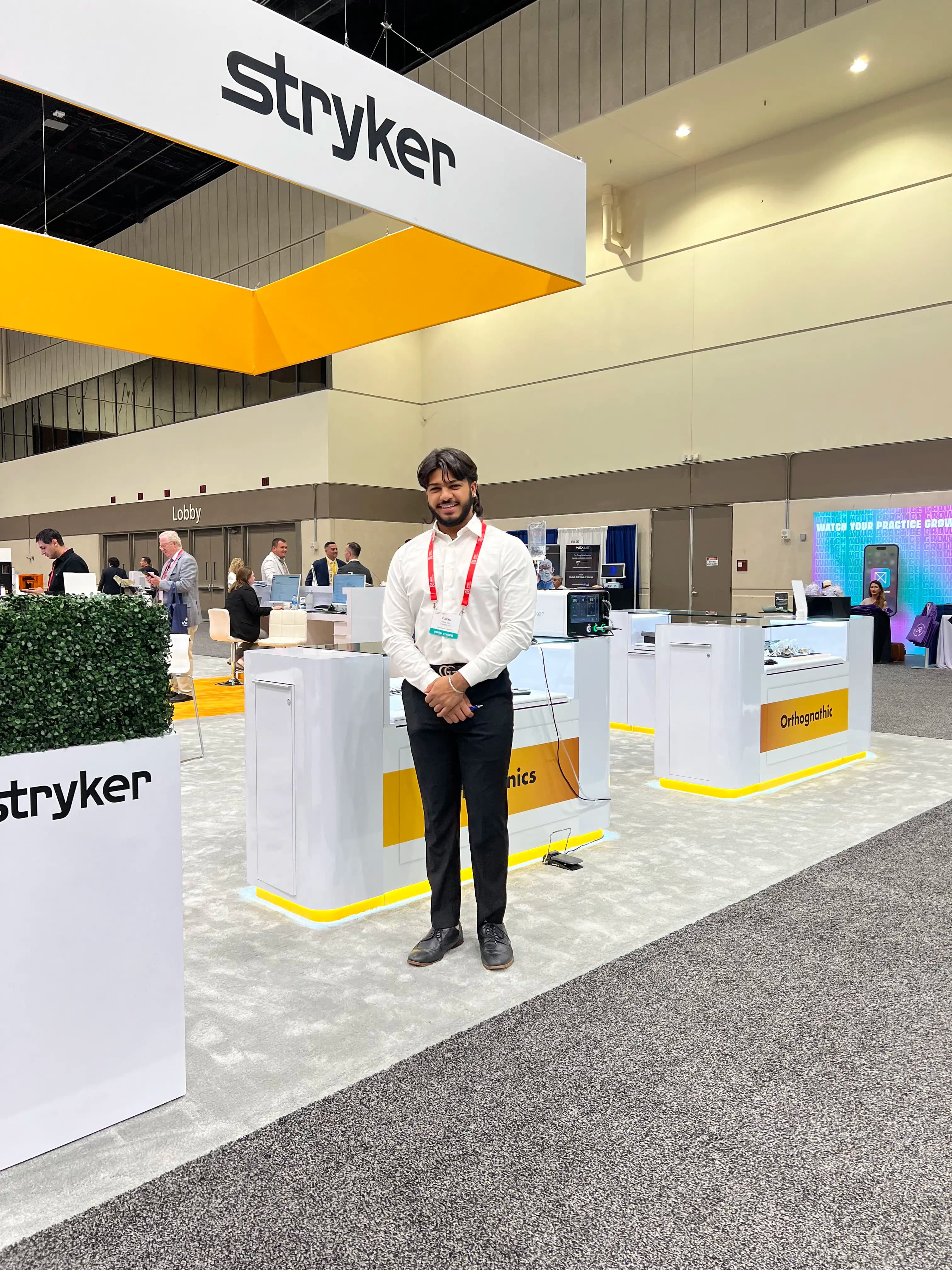 Paras Jain attending a dental technology conference