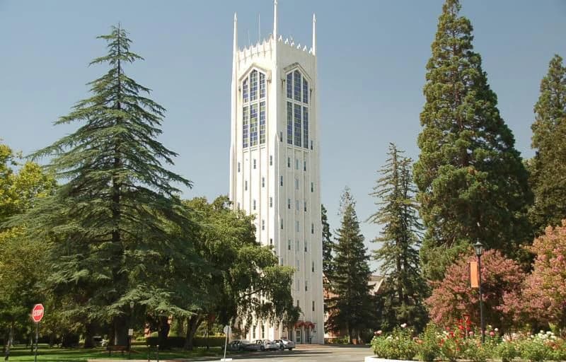 Burns Tower at the University of the Pacific in Stockton