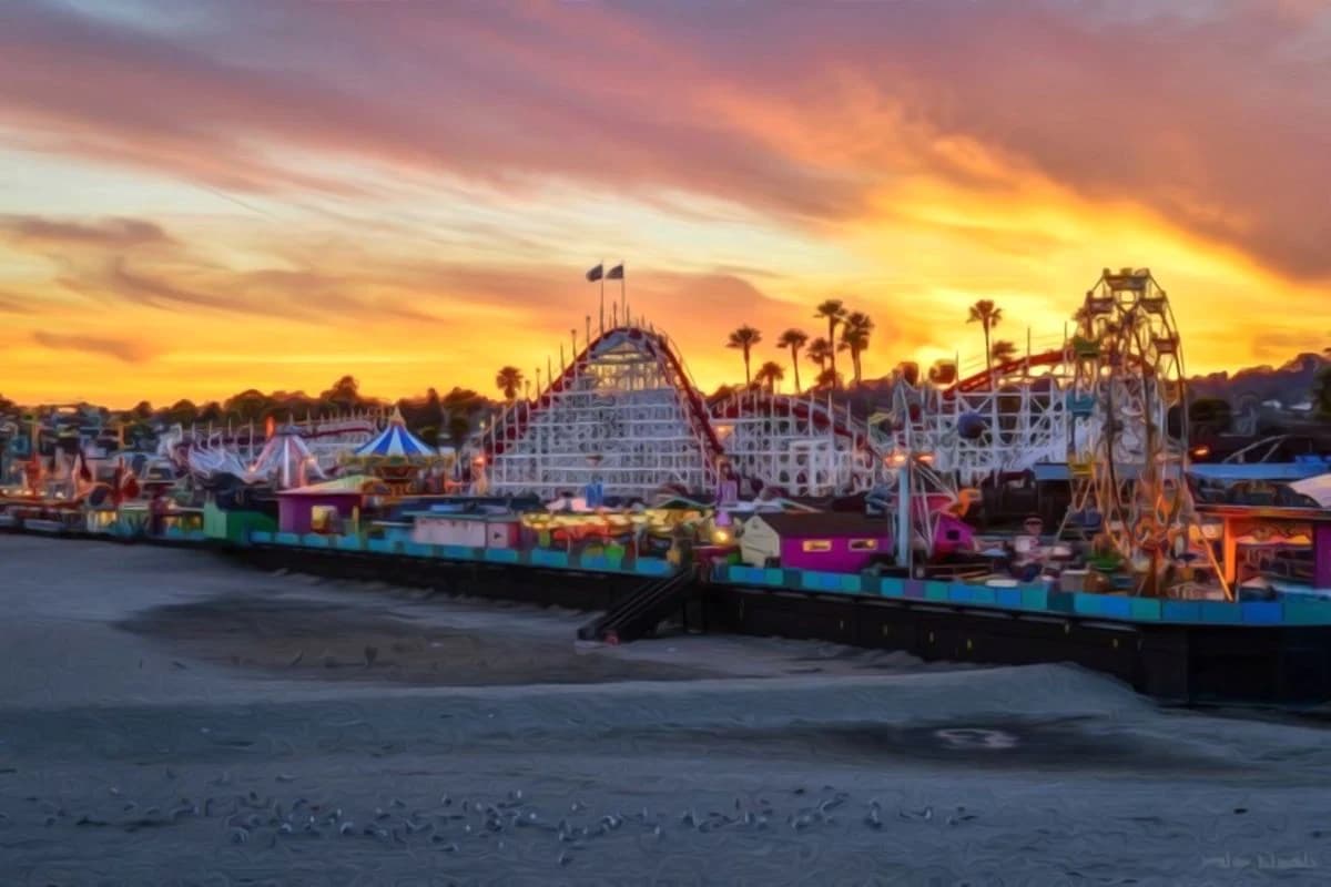 The Giant Dipper at the Santa Cruz Beach Boardwalk