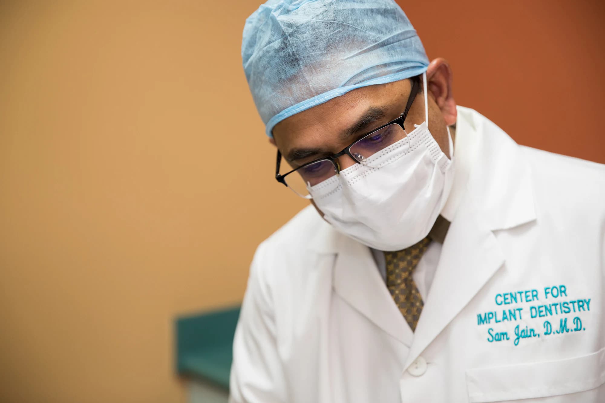 Dr. Sam Jain in the clinic