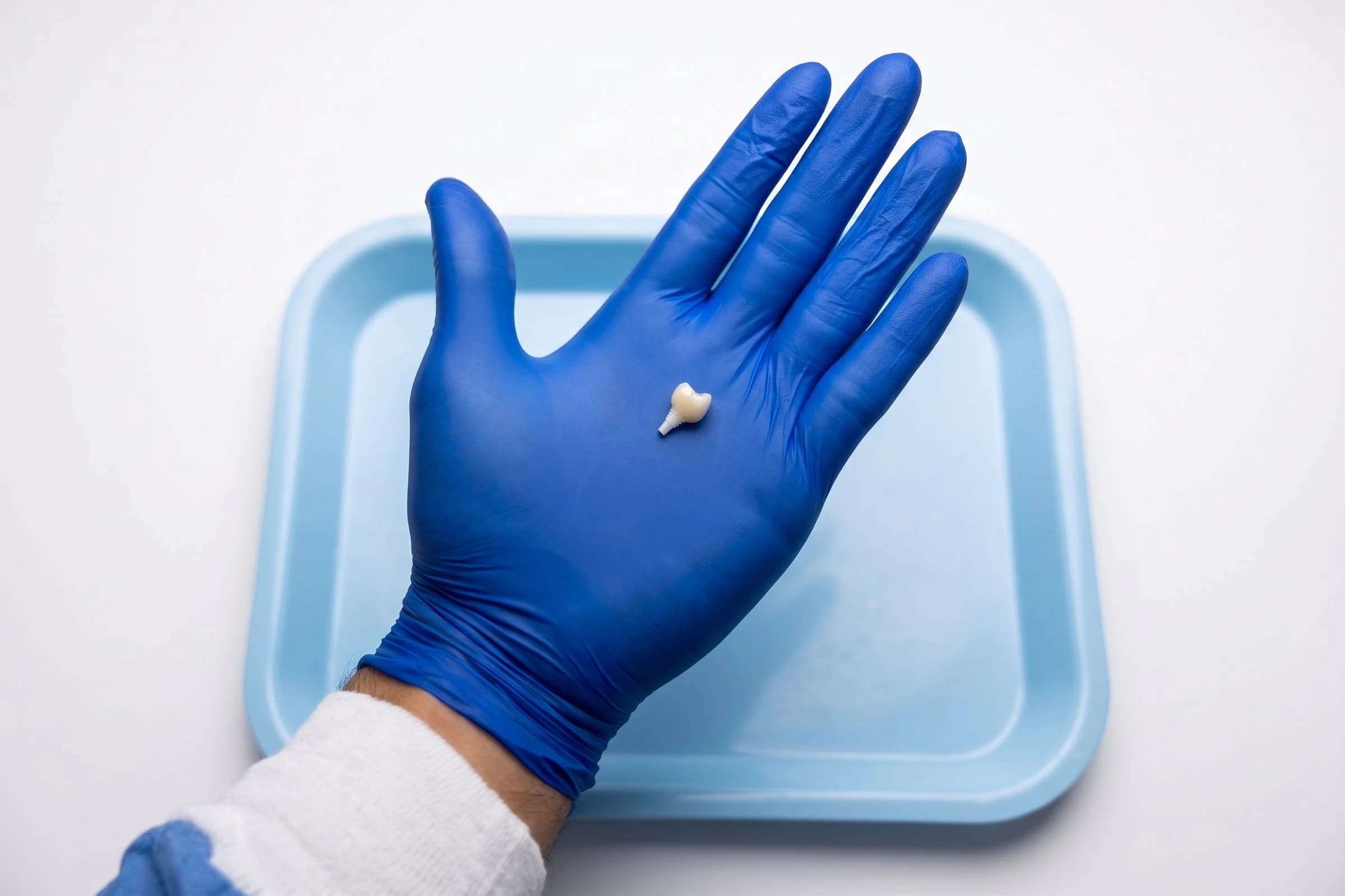 Clinical illustration of a tooth after extraction