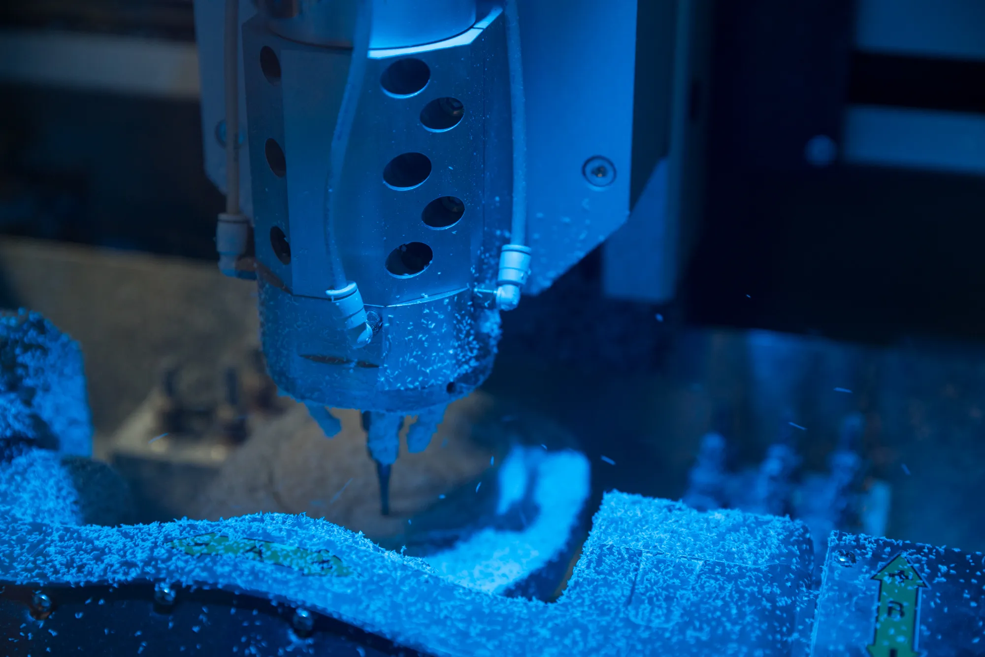 The on-site lab milling a case
