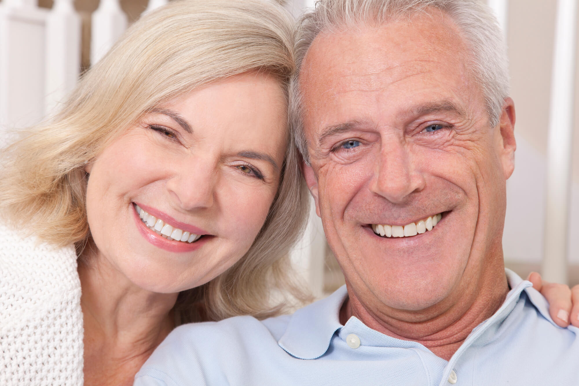 senior couple with All on 6 Dental Implants